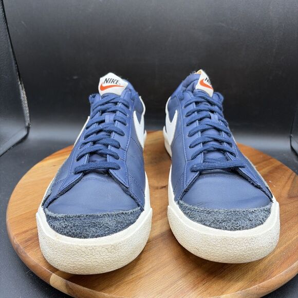 Nike Blazer Low \'77 Men Size 10 Navy Blue White Shoes Sneakers DA6364-400 main image 8